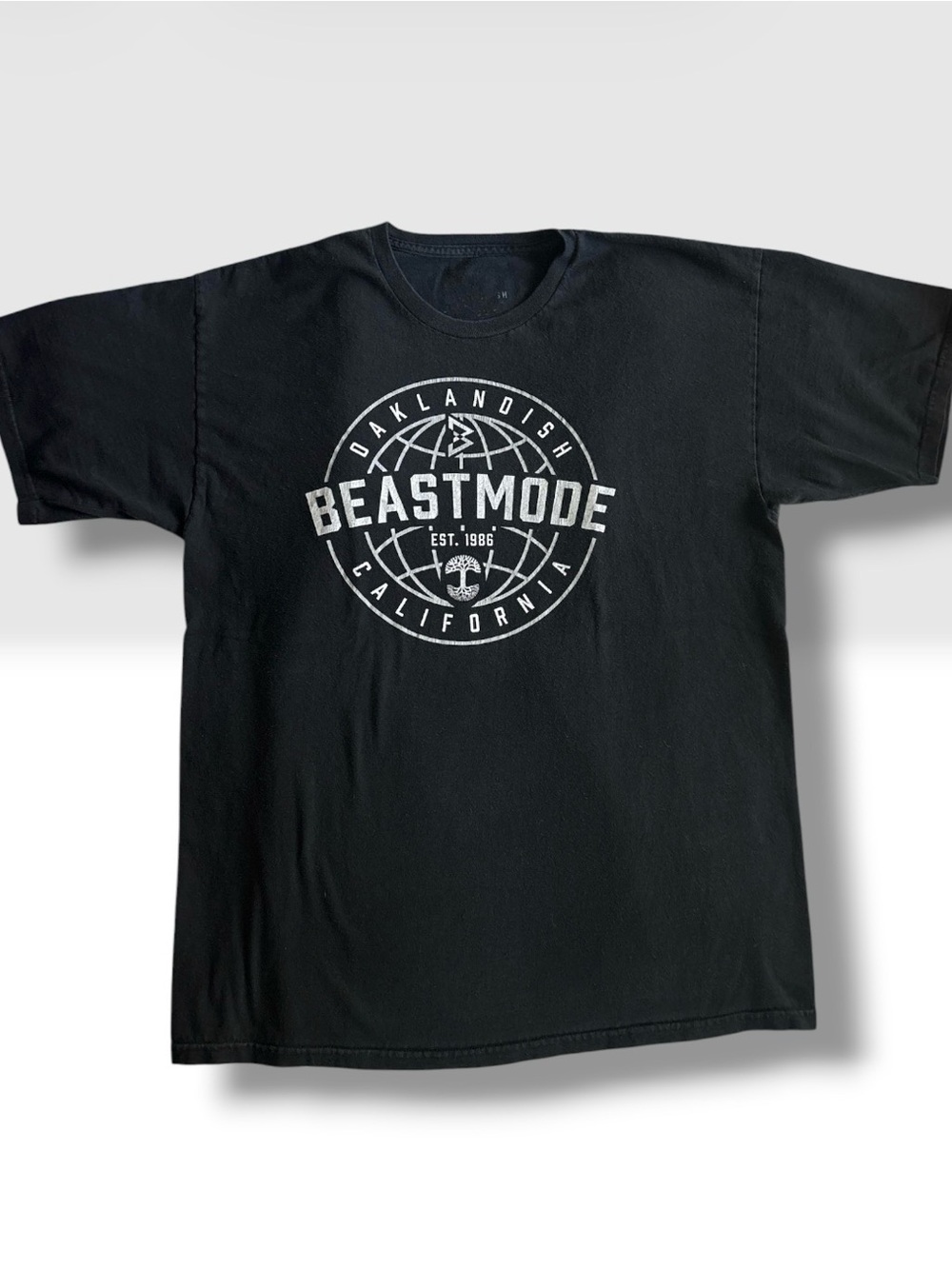Oaklandish Beast Mode California Globe Graphic T-Shirt Black